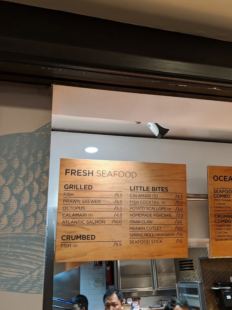 Menu, Little Fish Shoppe