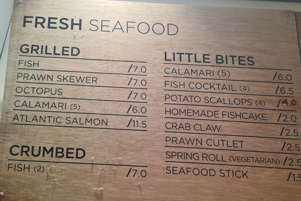 Menu, Little Fish Shoppe