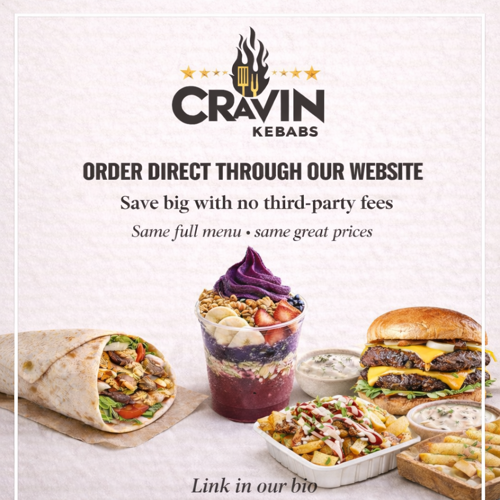 Menu, Cravin Kebabs & Acai melton
