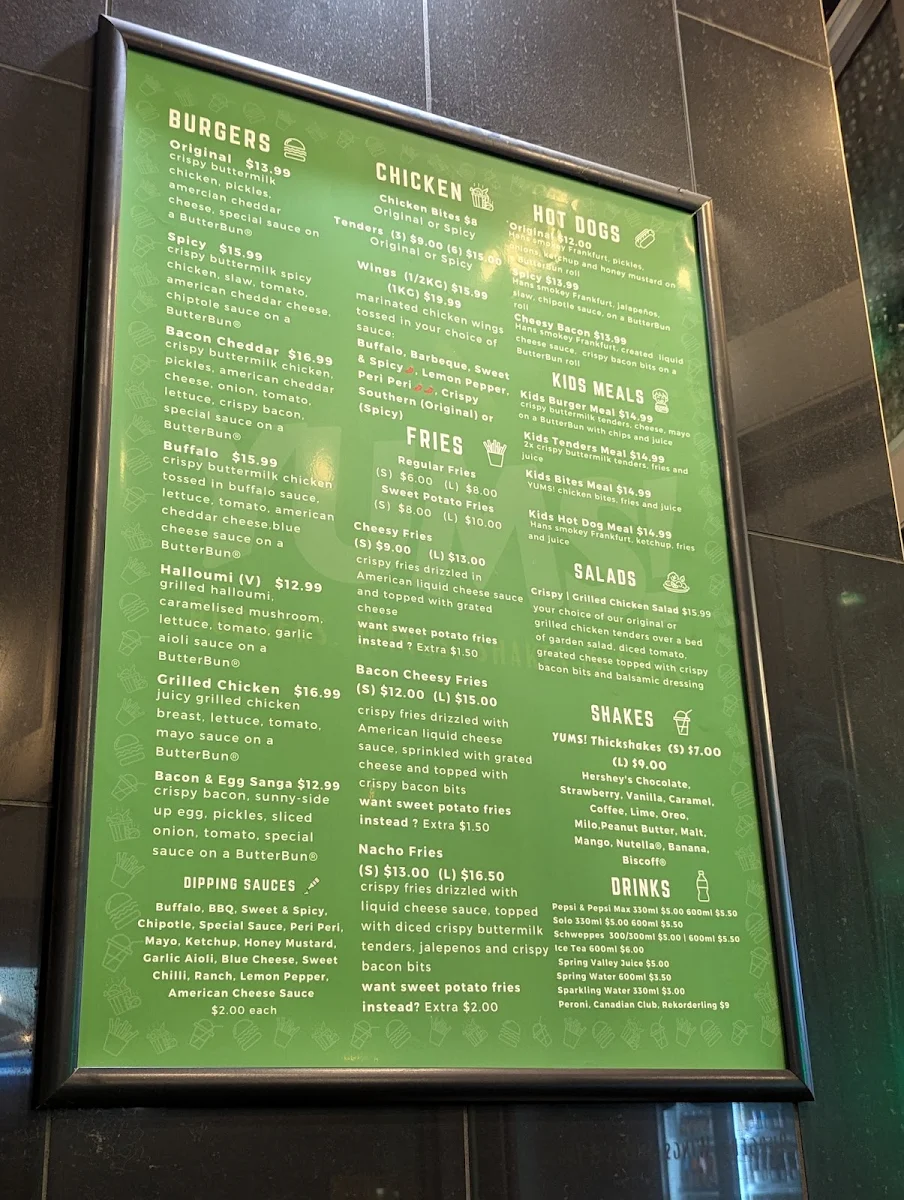 Menu, YUMS! CHICKEN - Woolloongabba