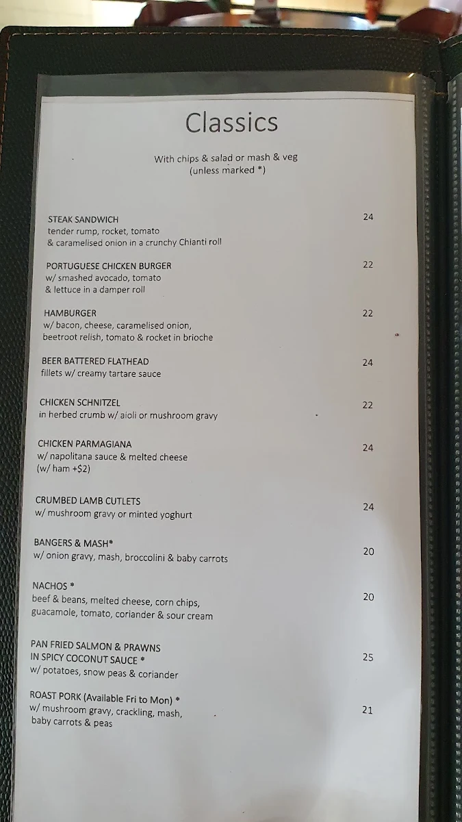 Menu, The Great Northern Hotel