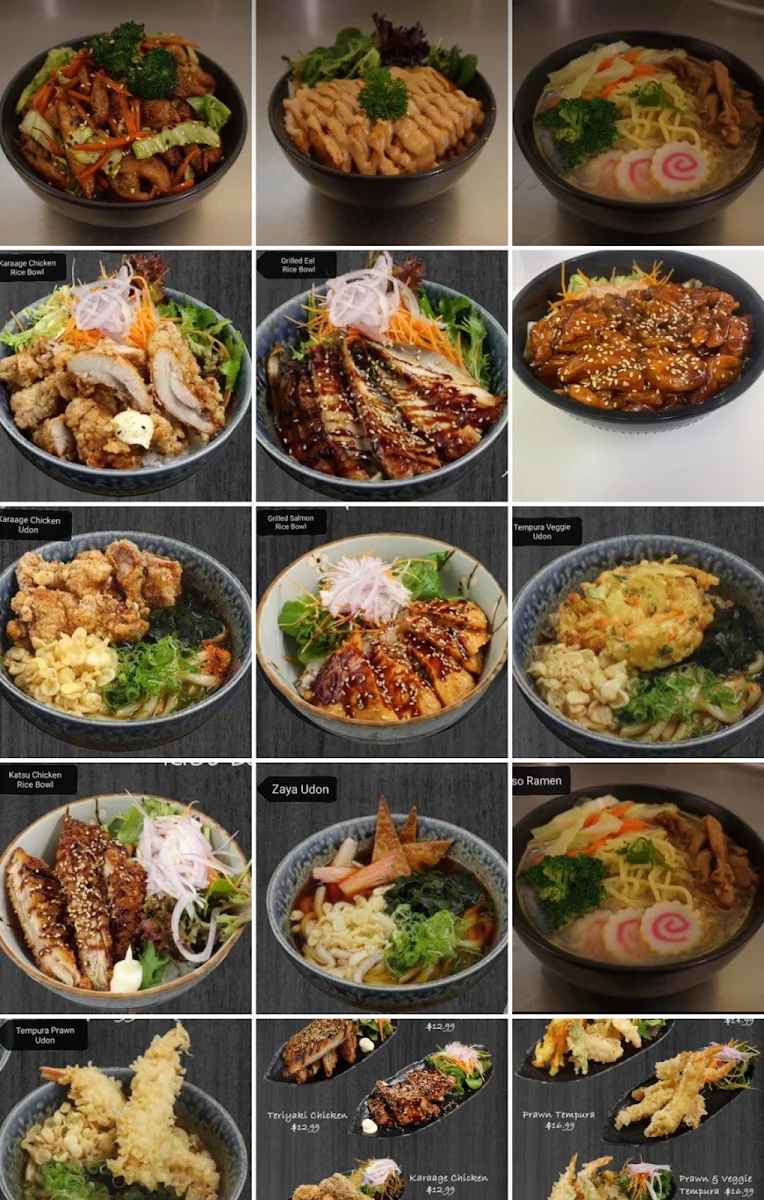 Menu, Cool Sushi & Noodles