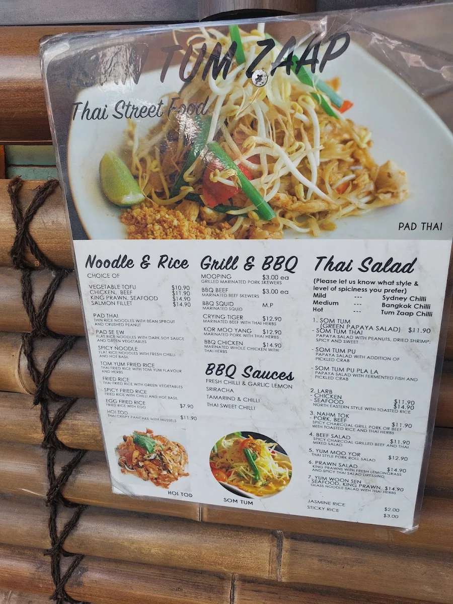 Menu, Isan Tum Zaap