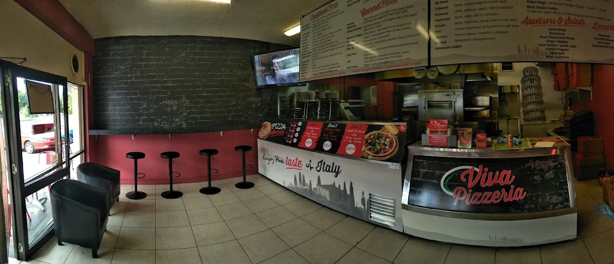 Menu, Viva Pizzeria