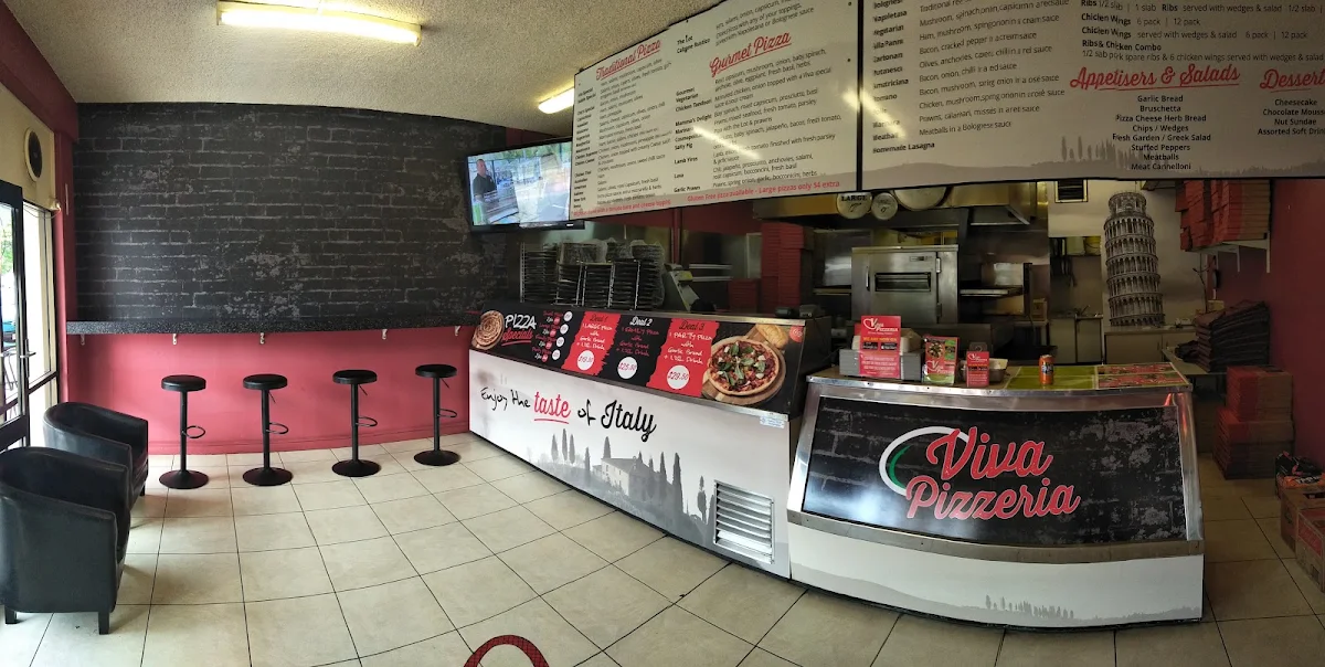 Menu, Viva Pizzeria