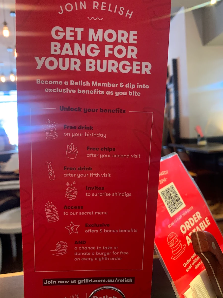 Menu, Grill'd Burgers - Leichhardt
