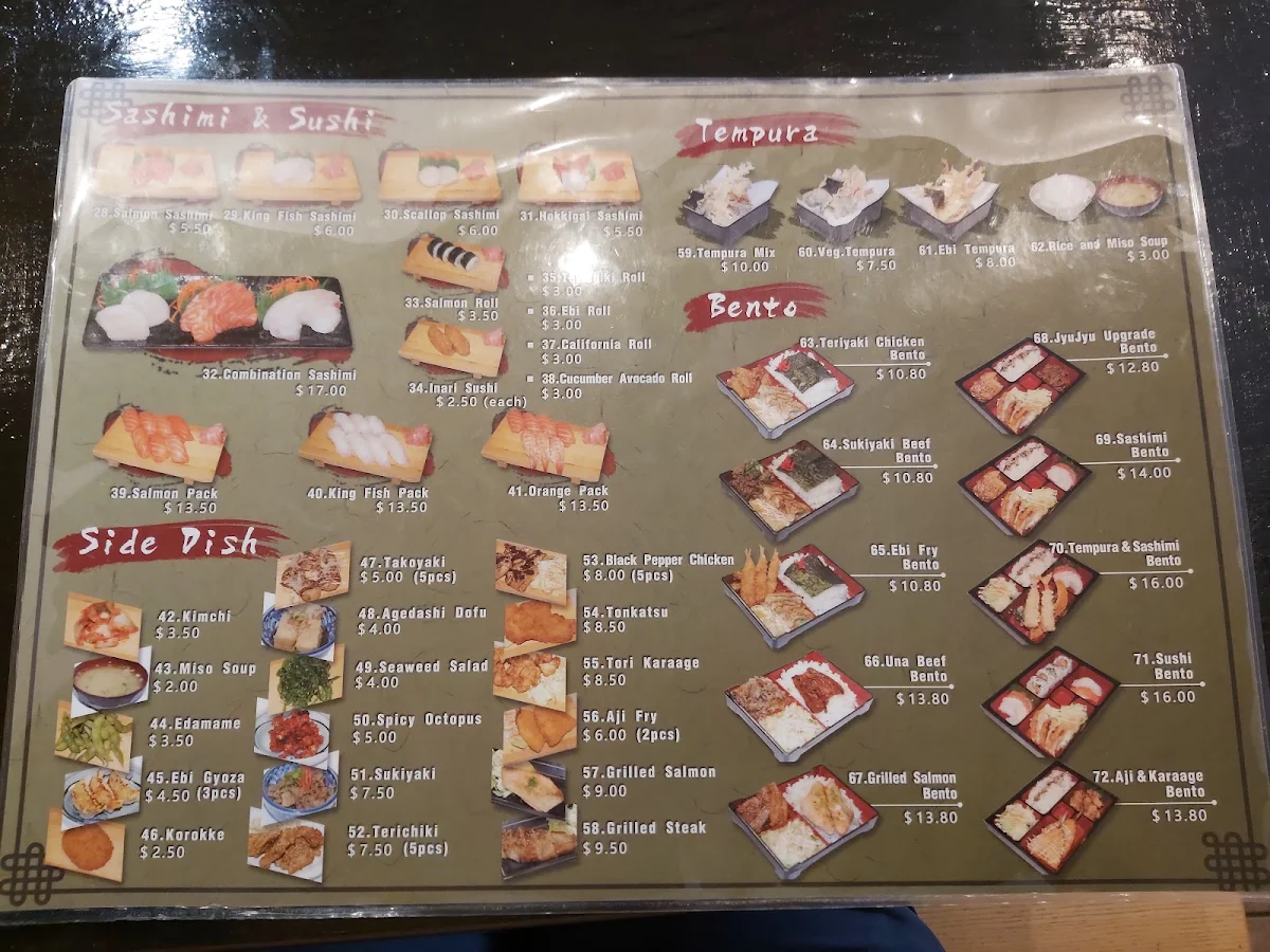 Menu, Jyu Jyu
