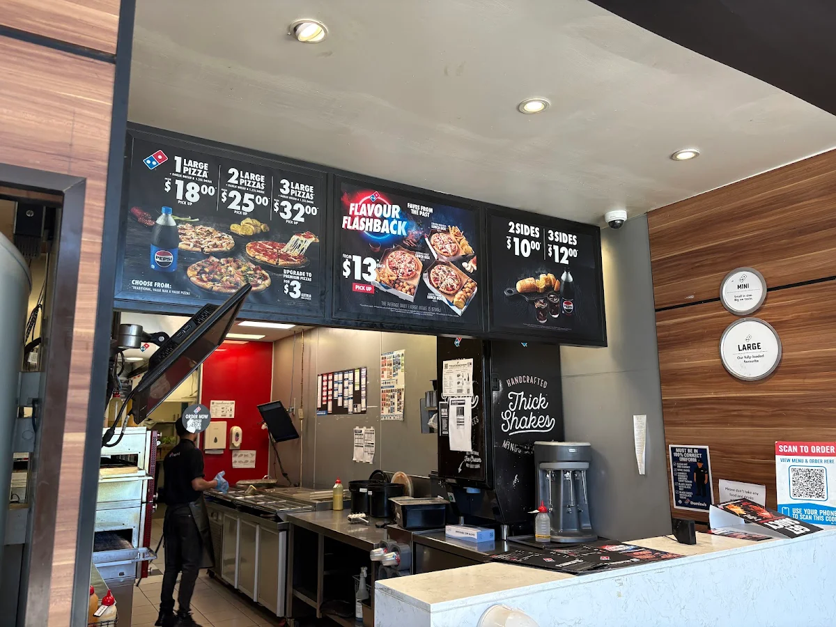 Menu, Domino's Pizza Five Dock