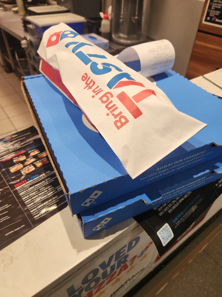Menu, Domino's Pizza Five Dock