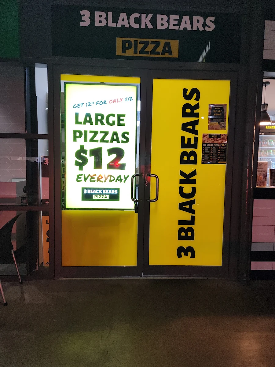 Menu, 3 Black Bears Pizza Upper Mt Gravatt