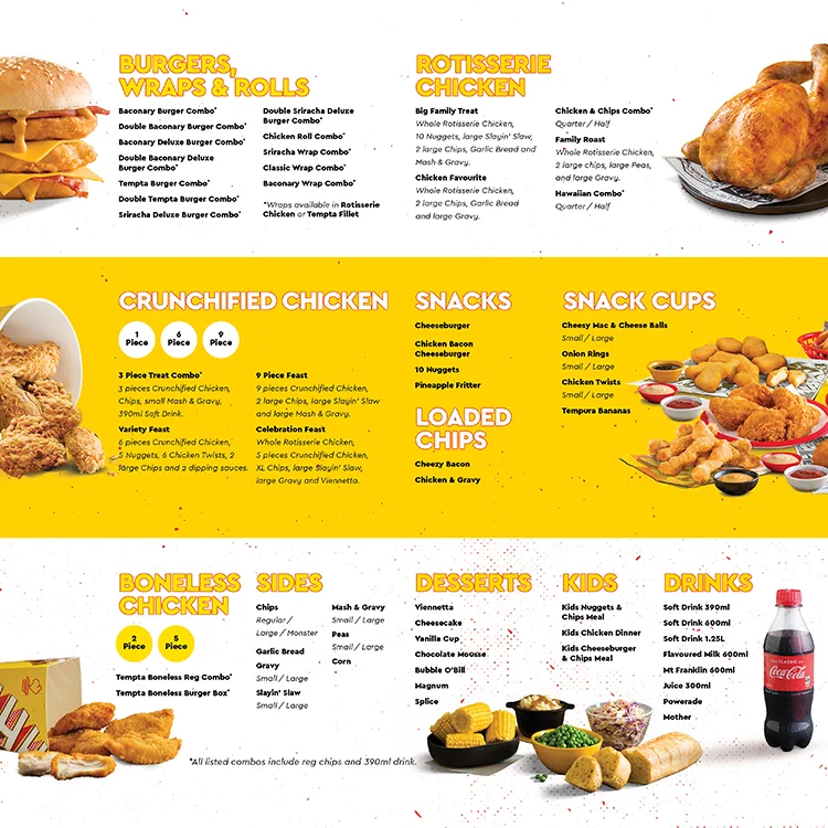 Menu, Chicken Treat Australind