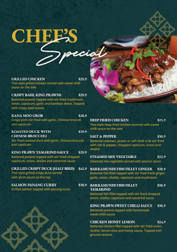 Menu, Daisy Thai