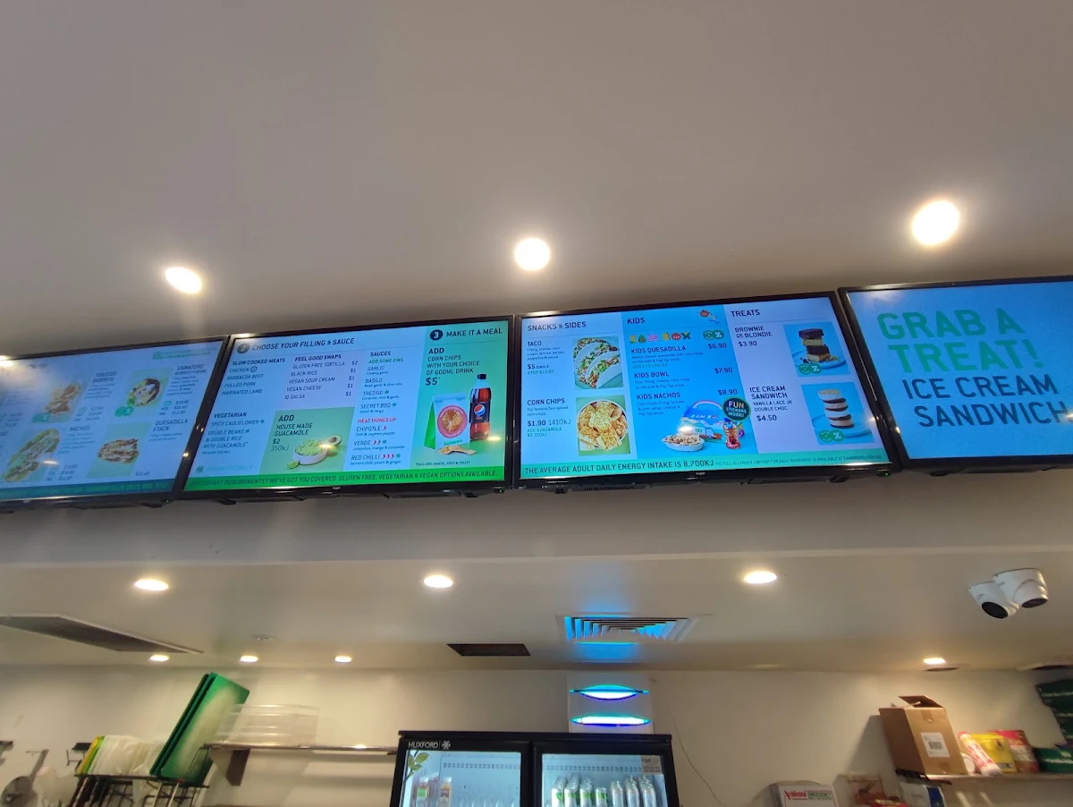 Menu, Zambrero