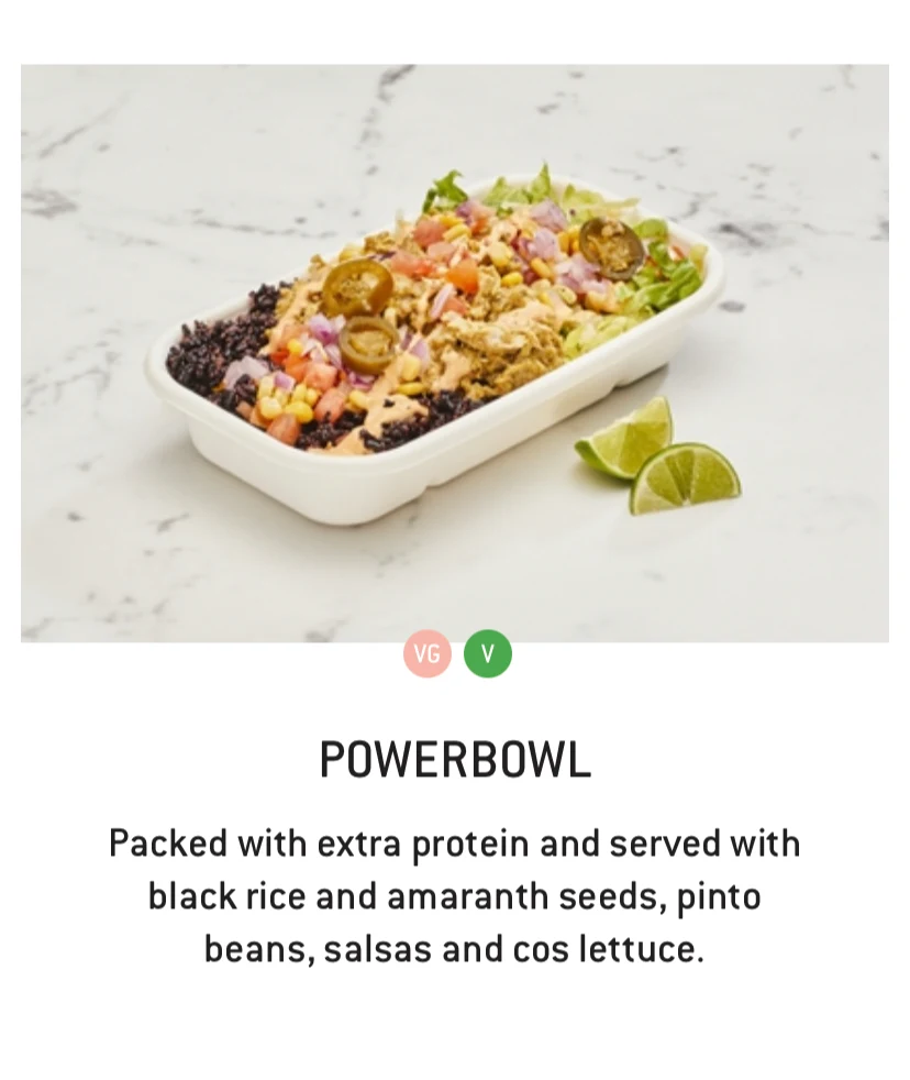 Menu, Zambrero