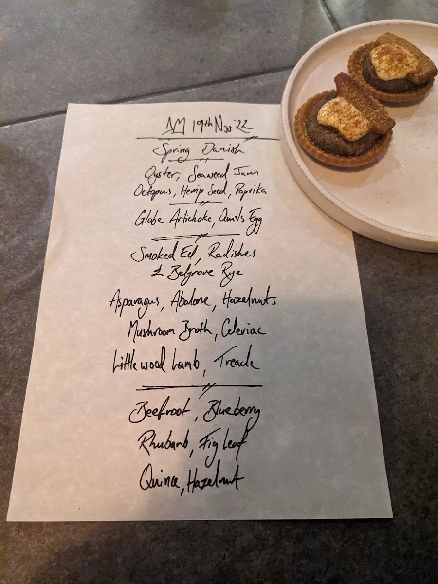 Menu, Dier Makr