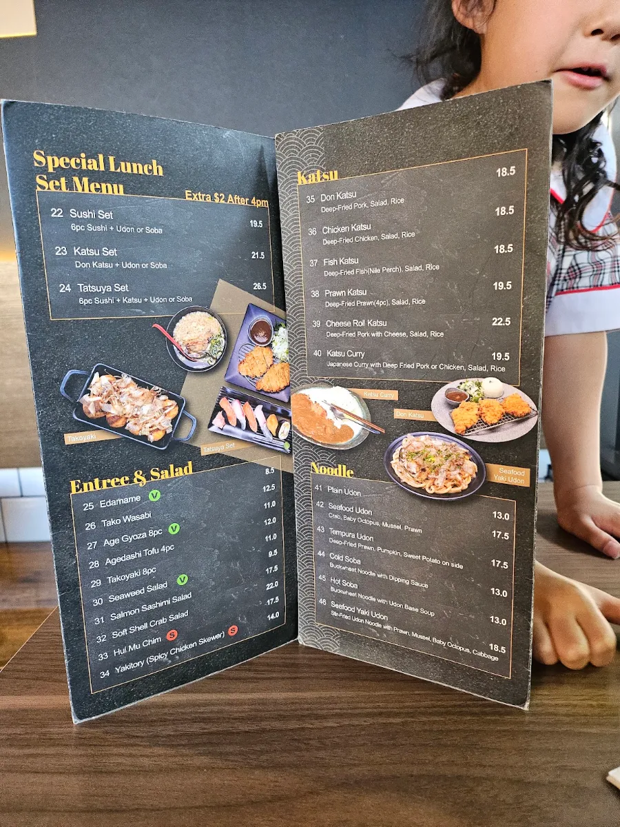 Menu, Tatsuya West Ryde