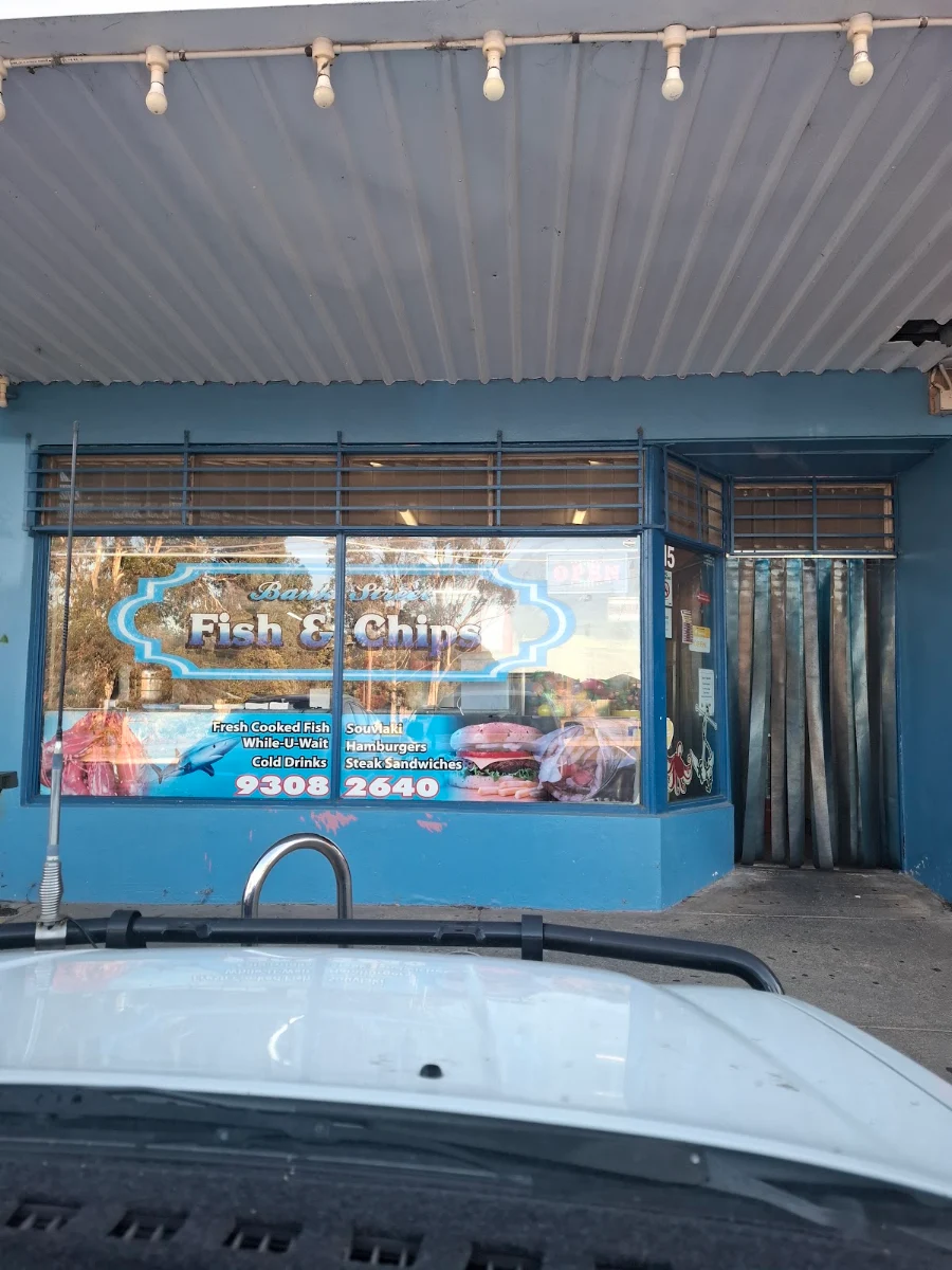 Menu, Bank Street Fish & Chip Shop ( fresh hand cut chips)