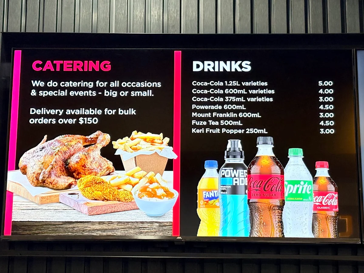 Menu, Chicken King