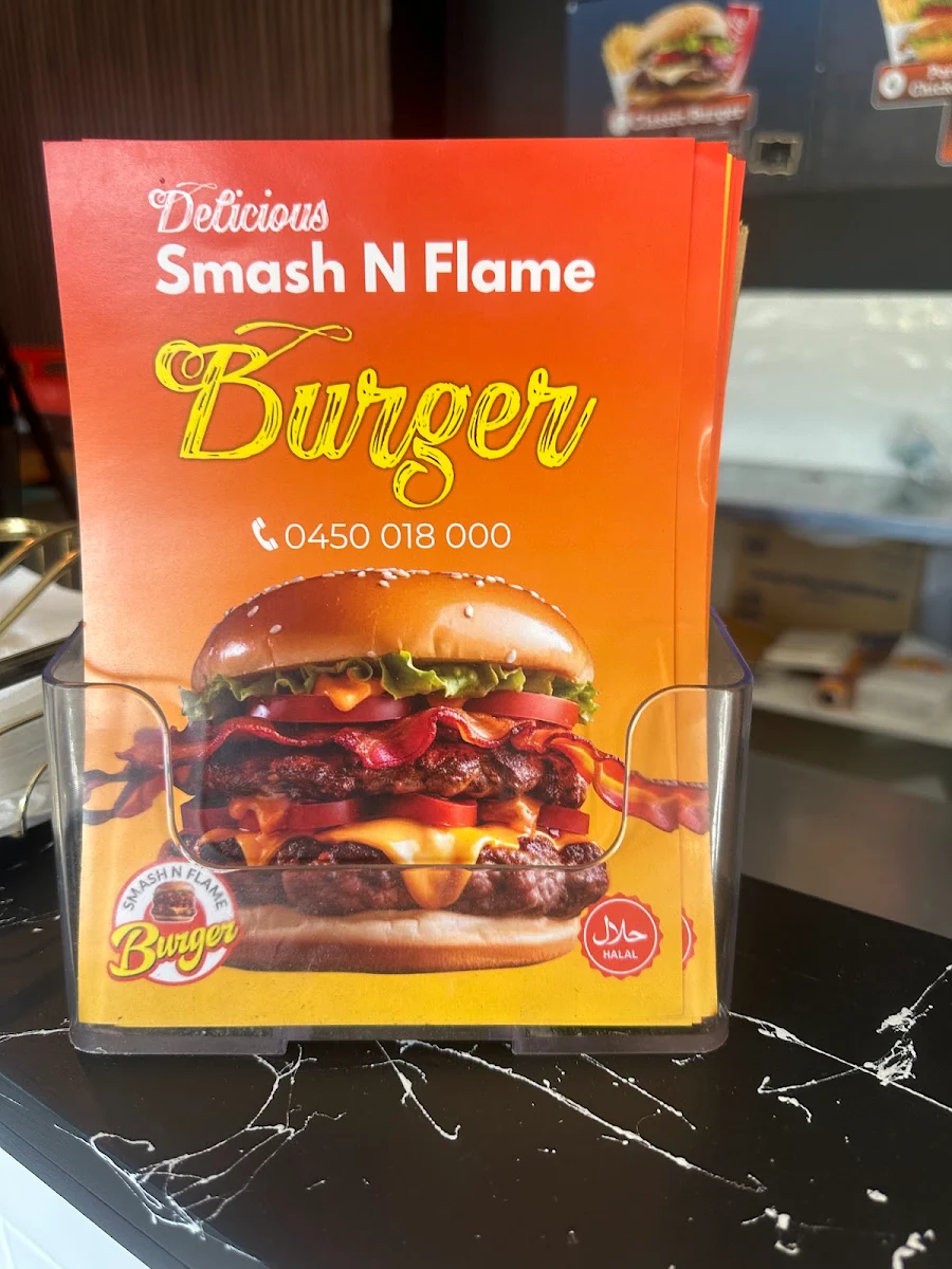 Menu, Smash N Flame Burger