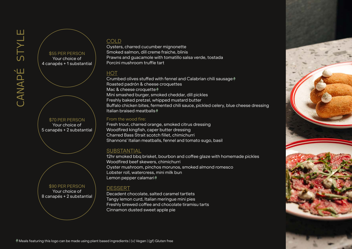 Menu, The Wine Room