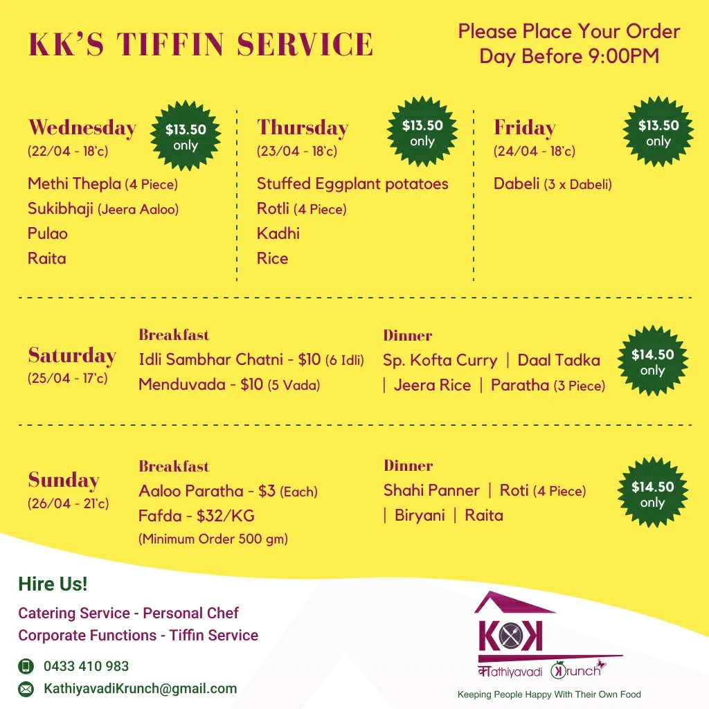 Menu, Kathiyavadi Krunch