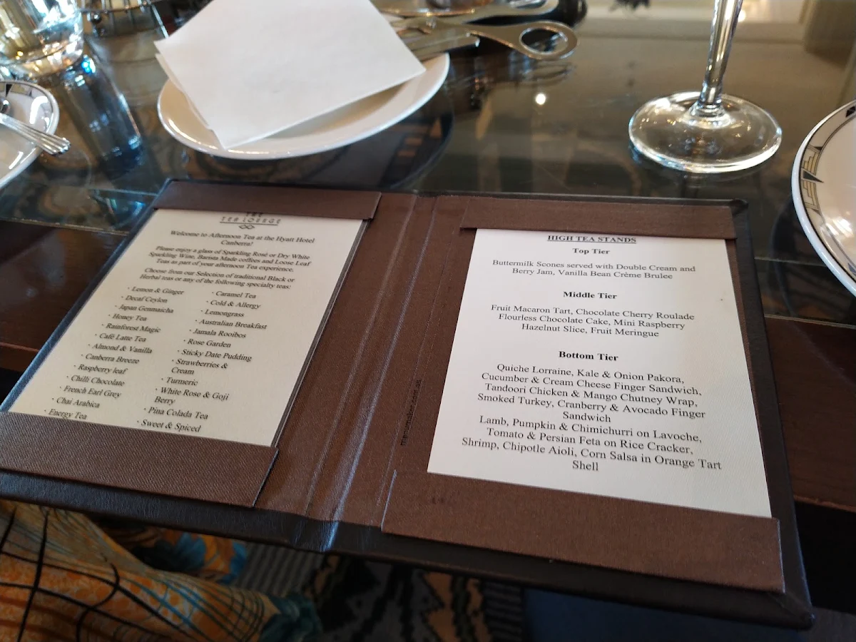 Menu, The Tea Lounge
