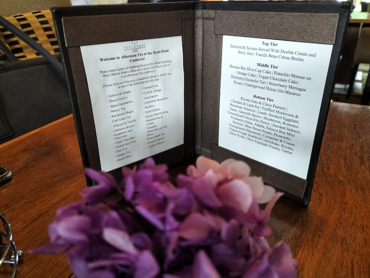 Menu, The Tea Lounge
