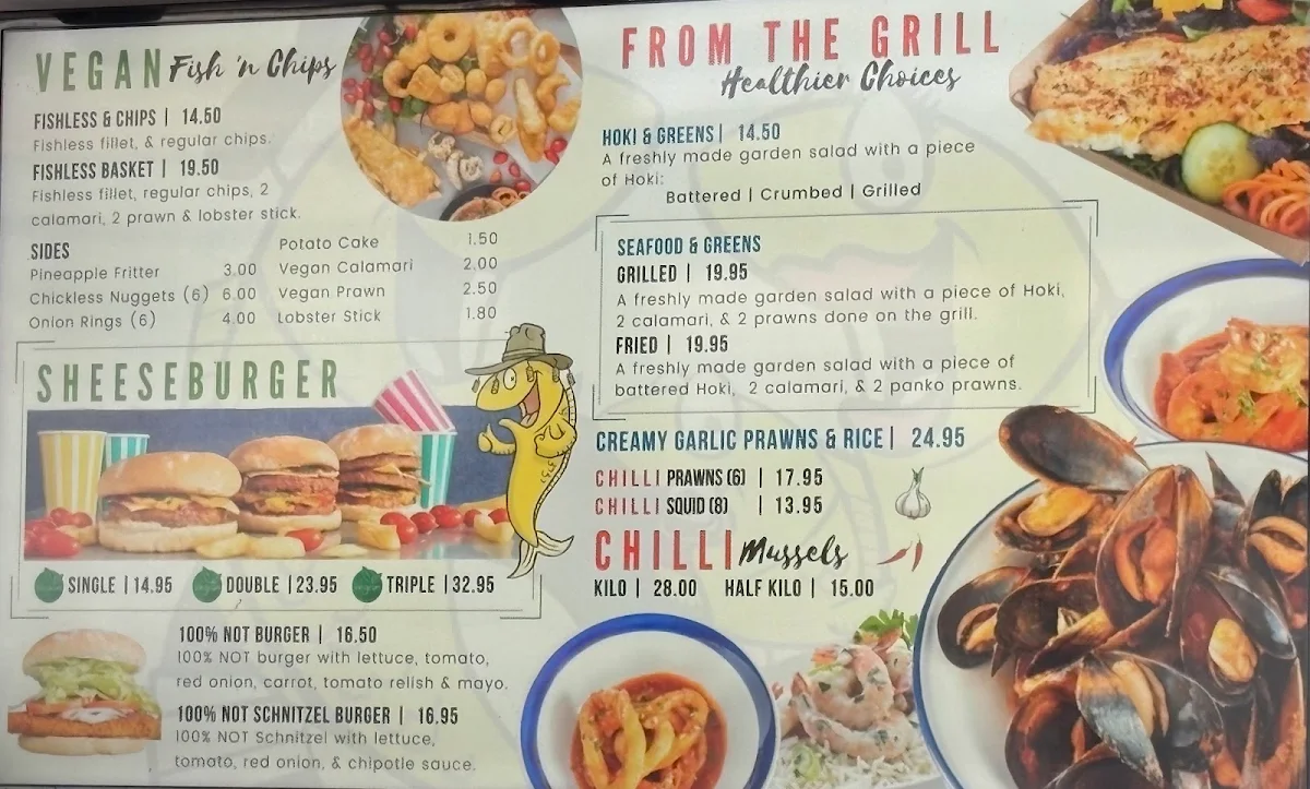 Menu, All Aboard Seafoods