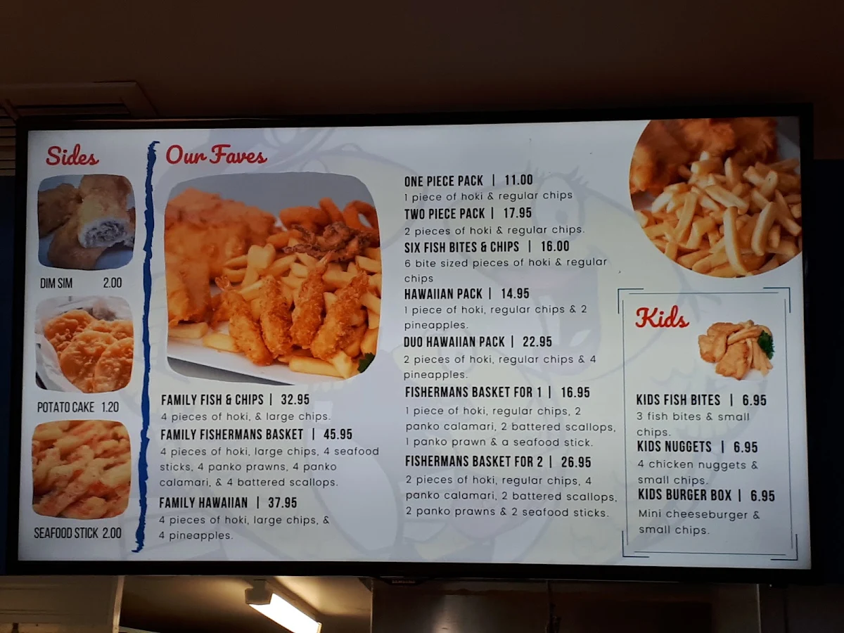 Menu, All Aboard Seafoods