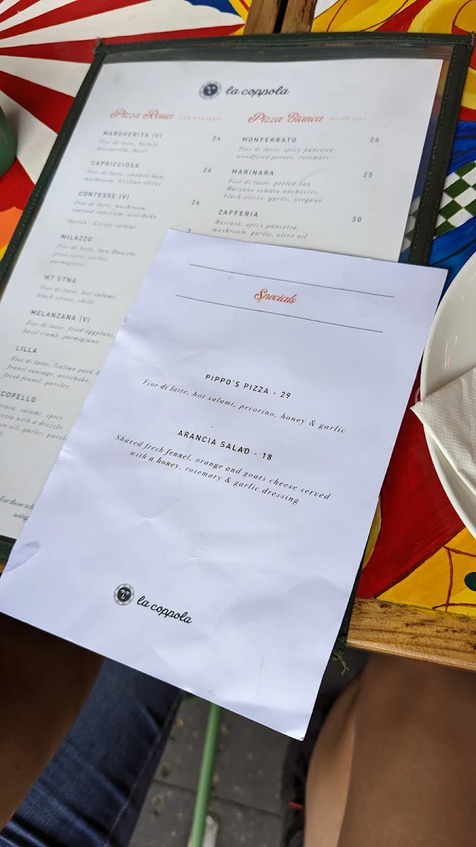 Menu, La Coppola