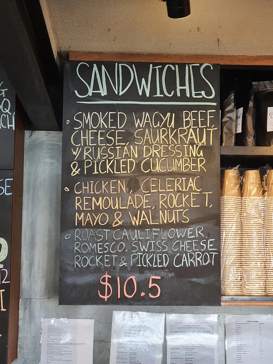 Menu, Bourke Street Bakery Banksmeadow