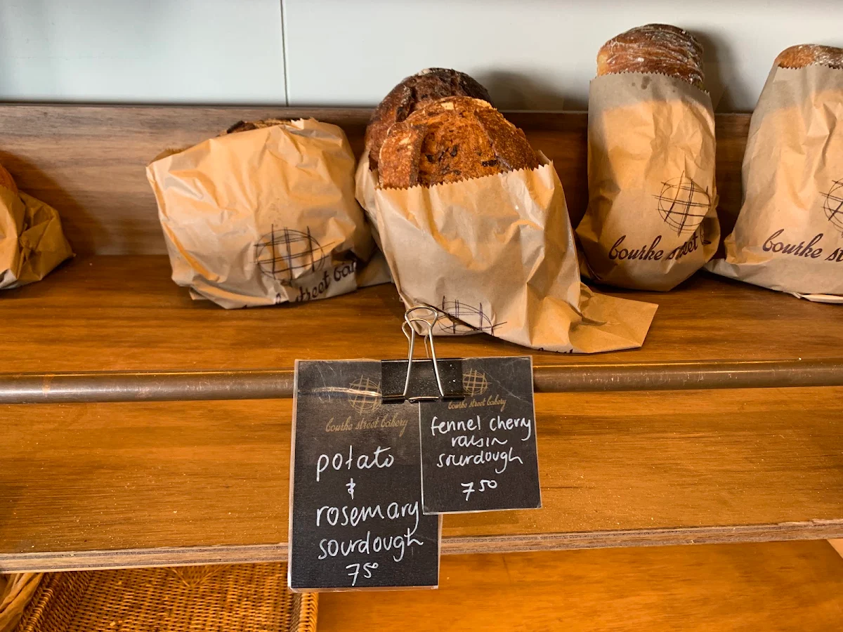 Menu, Bourke Street Bakery Banksmeadow