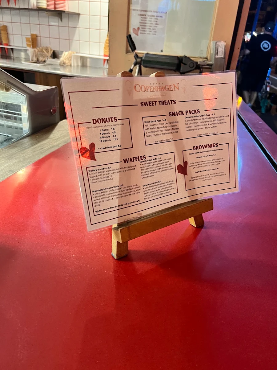 Menu, Royal Copenhagen Henley Beach