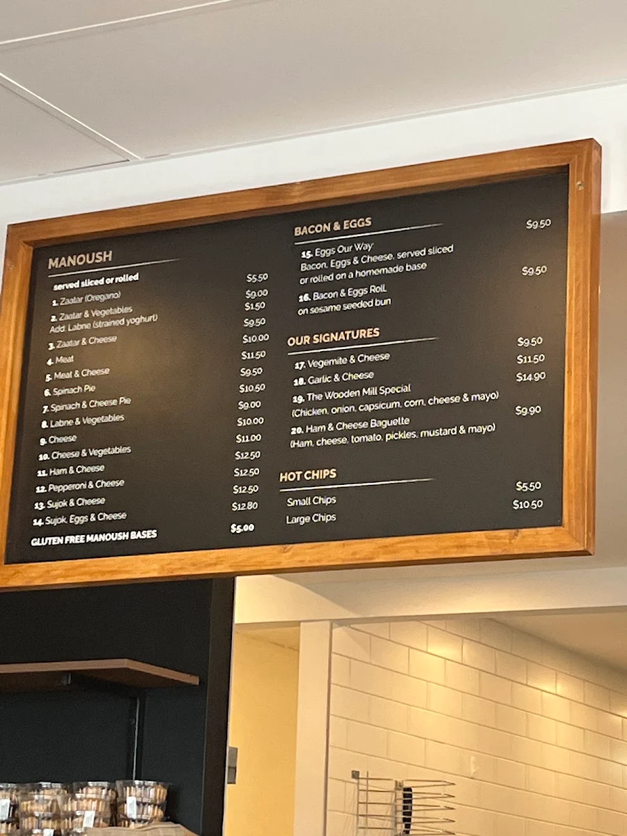 Menu, White Olive , Mount Colah