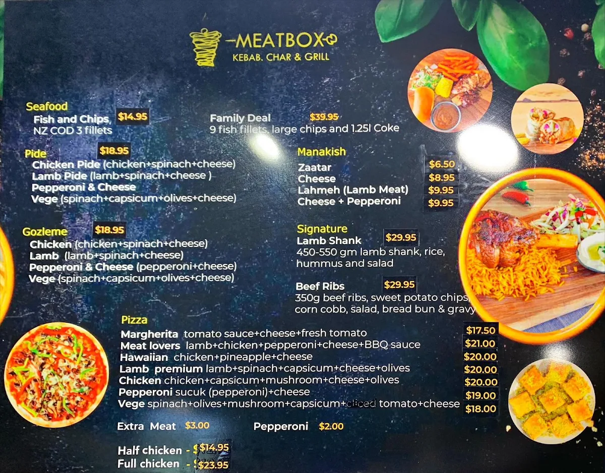 Menu, MeatBox