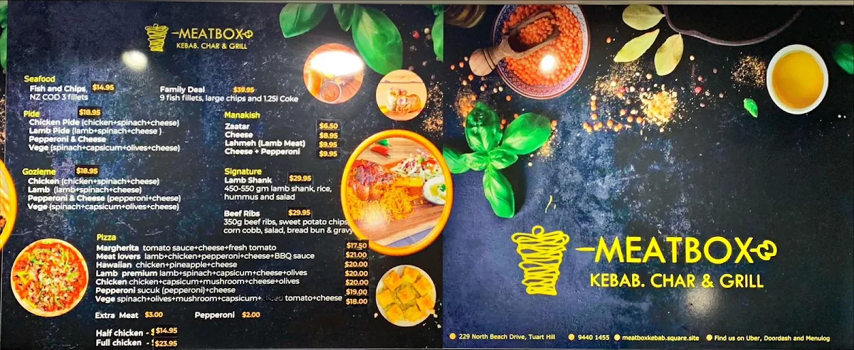 Menu, MeatBox