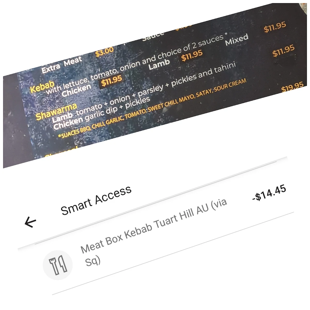 Menu, MeatBox