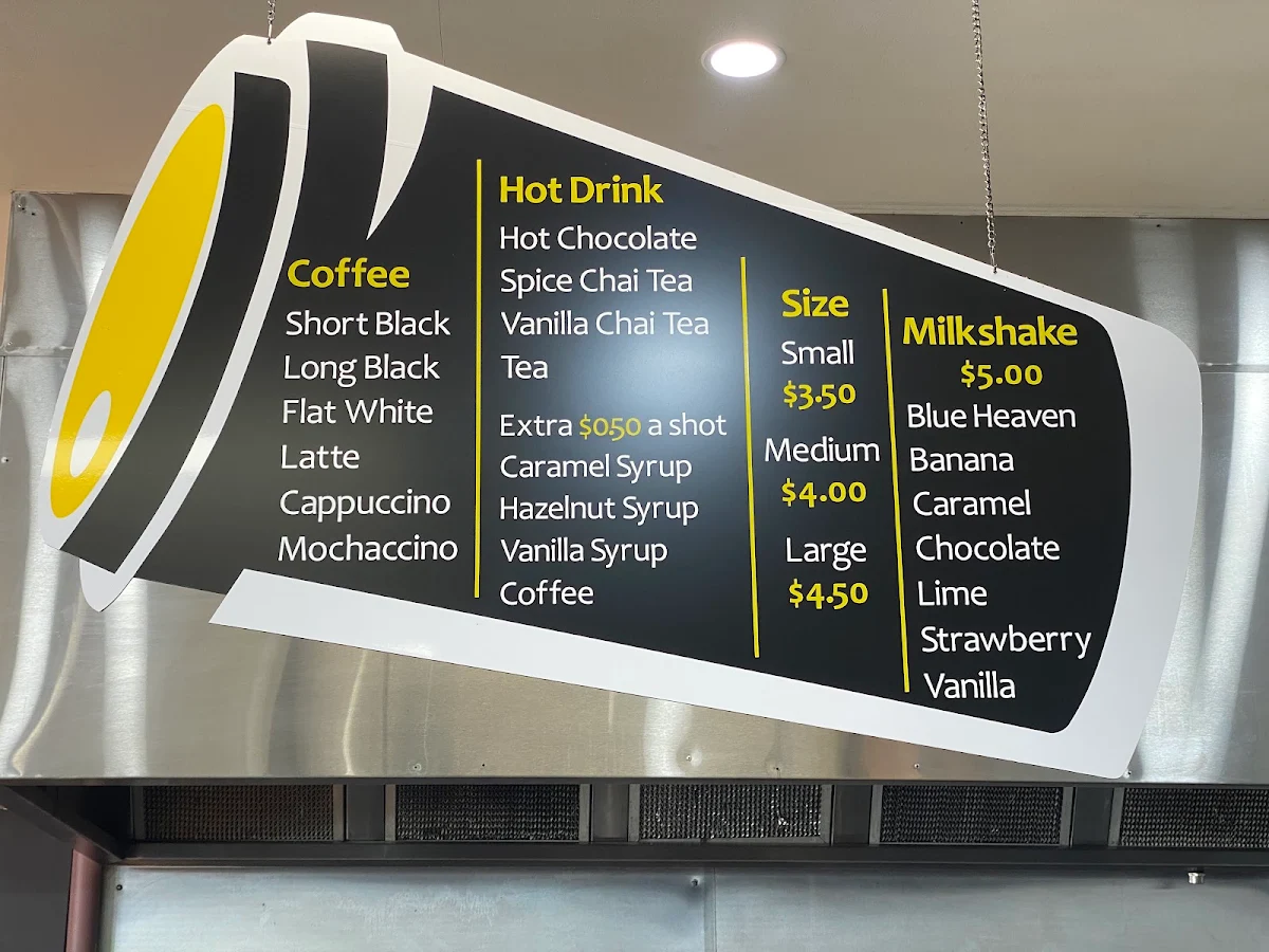 Menu, Laverton Award Bakery Cafe and Takeaway
