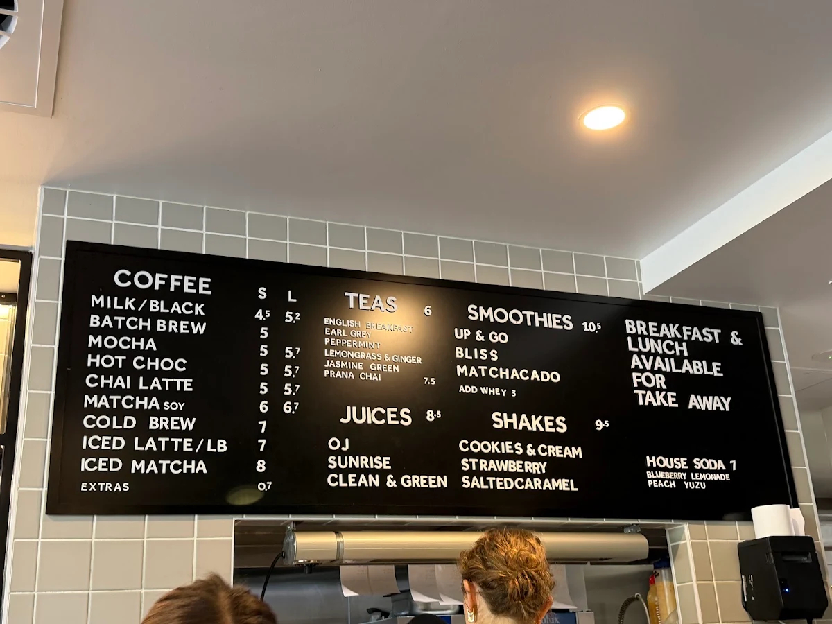 Menu, Good Neighbour Cafe