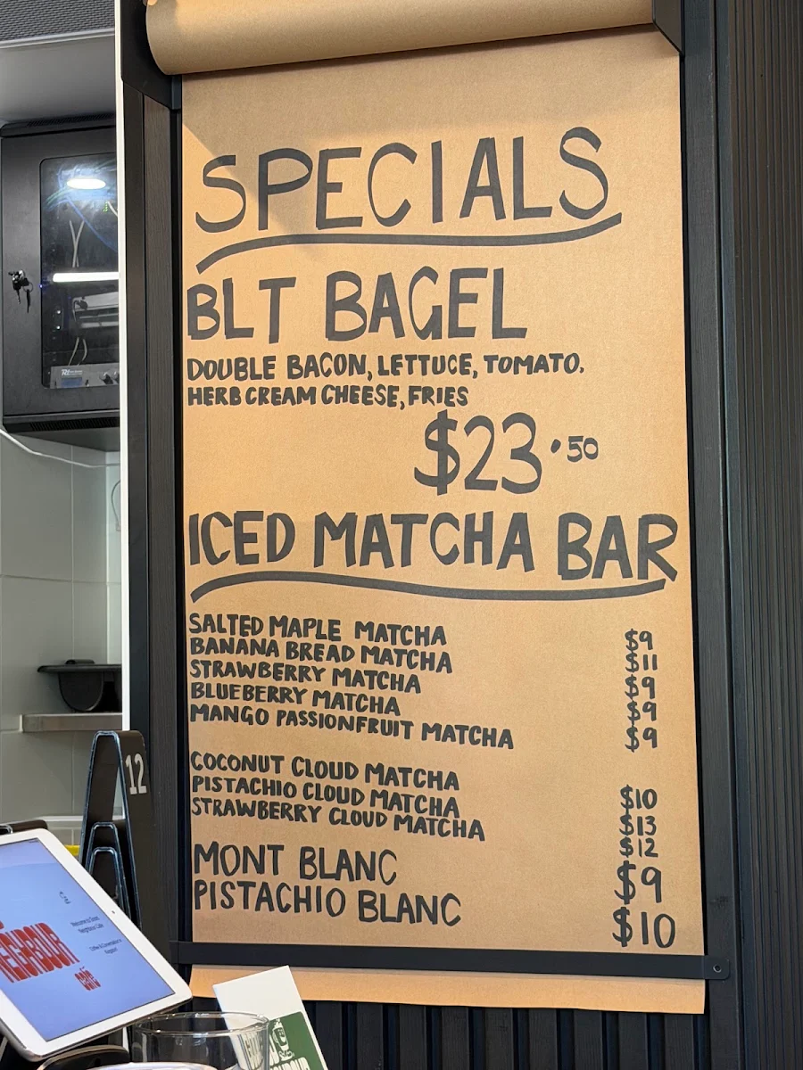 Menu, Good Neighbour Cafe