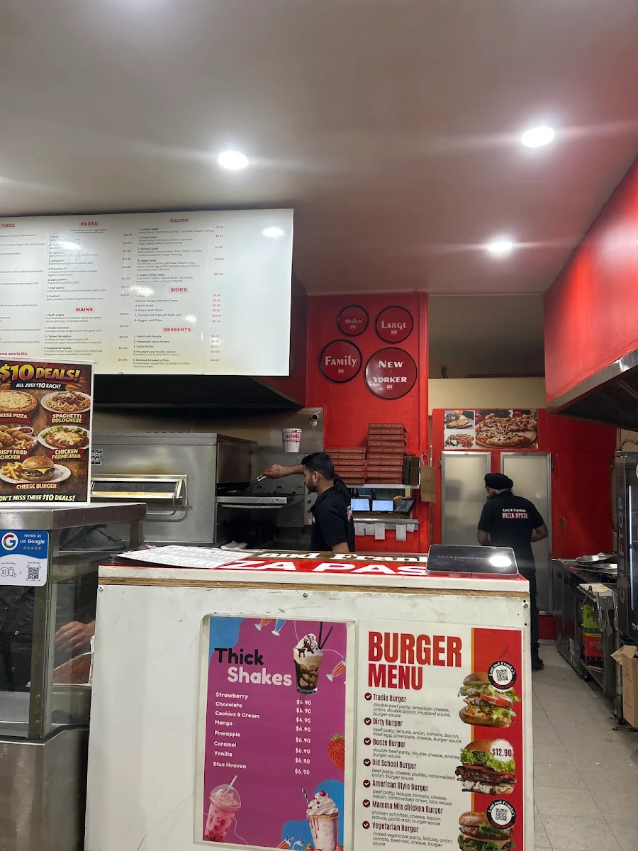Menu, Loui and Frankos Pizza & Pasta on Broadway