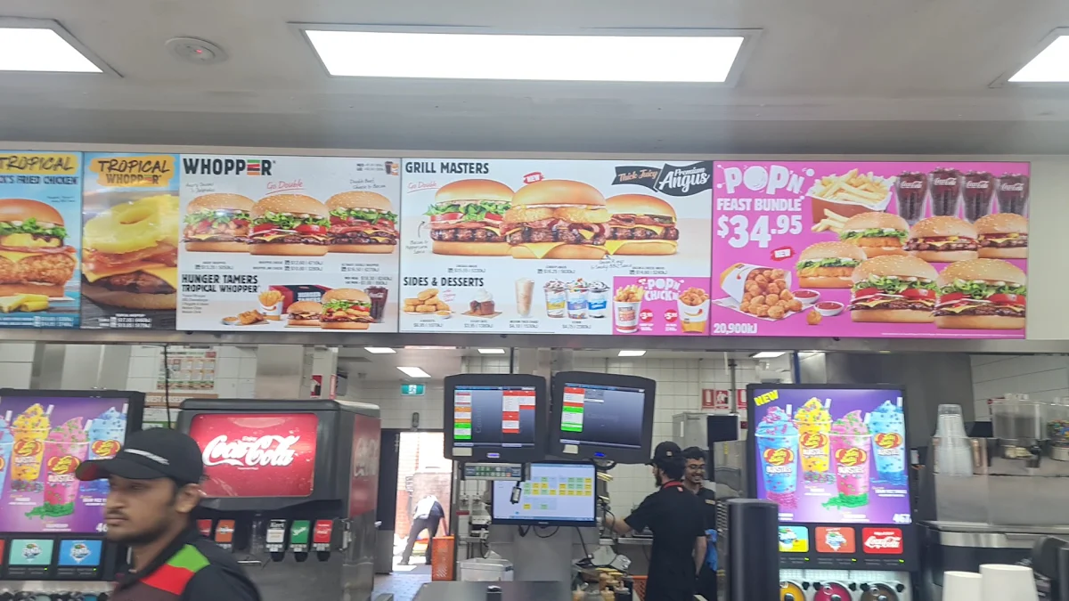 Menu, Hungry Jack's Burgers Smithfield Sydney