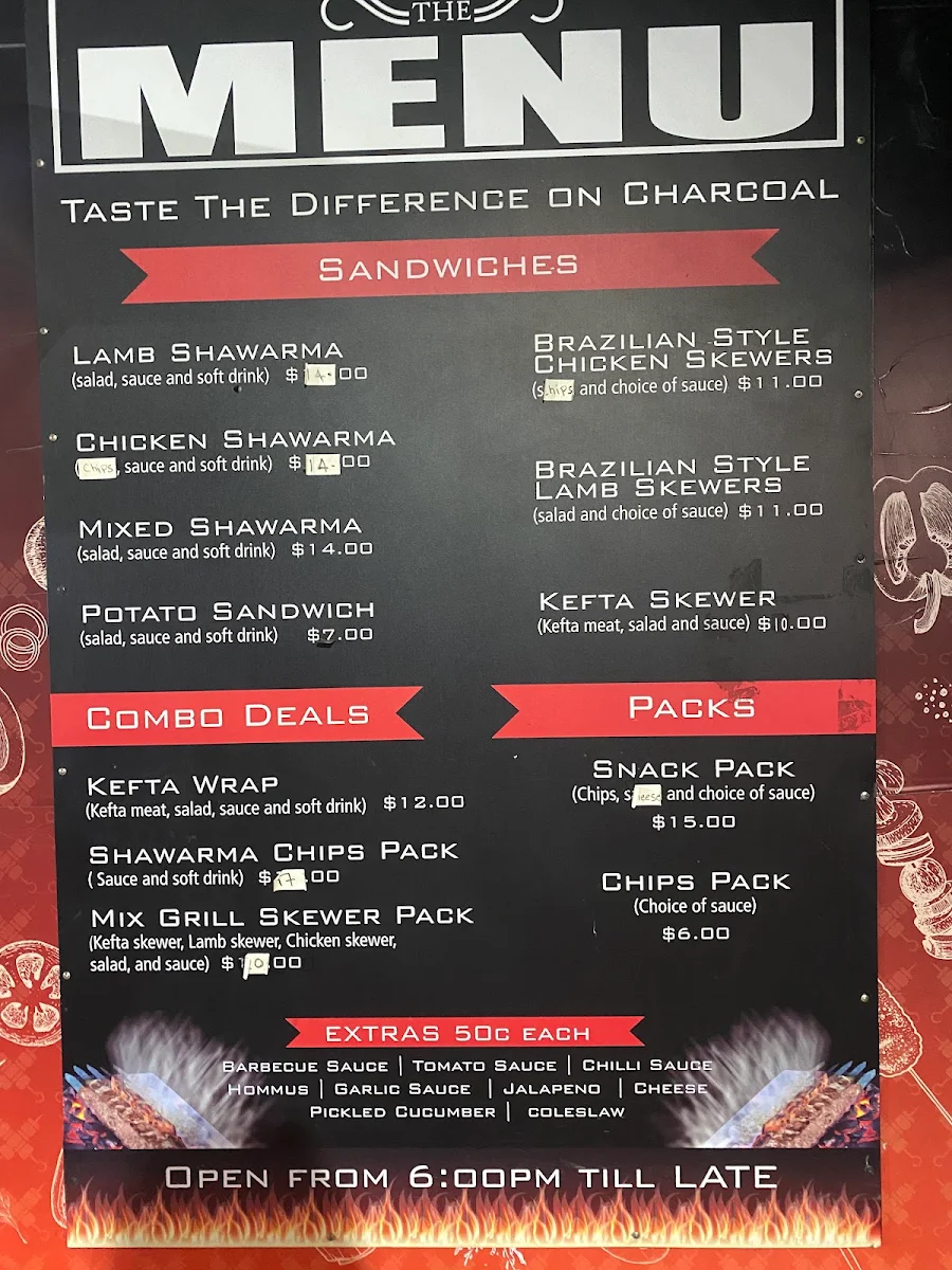 Menu, Al Kababjii