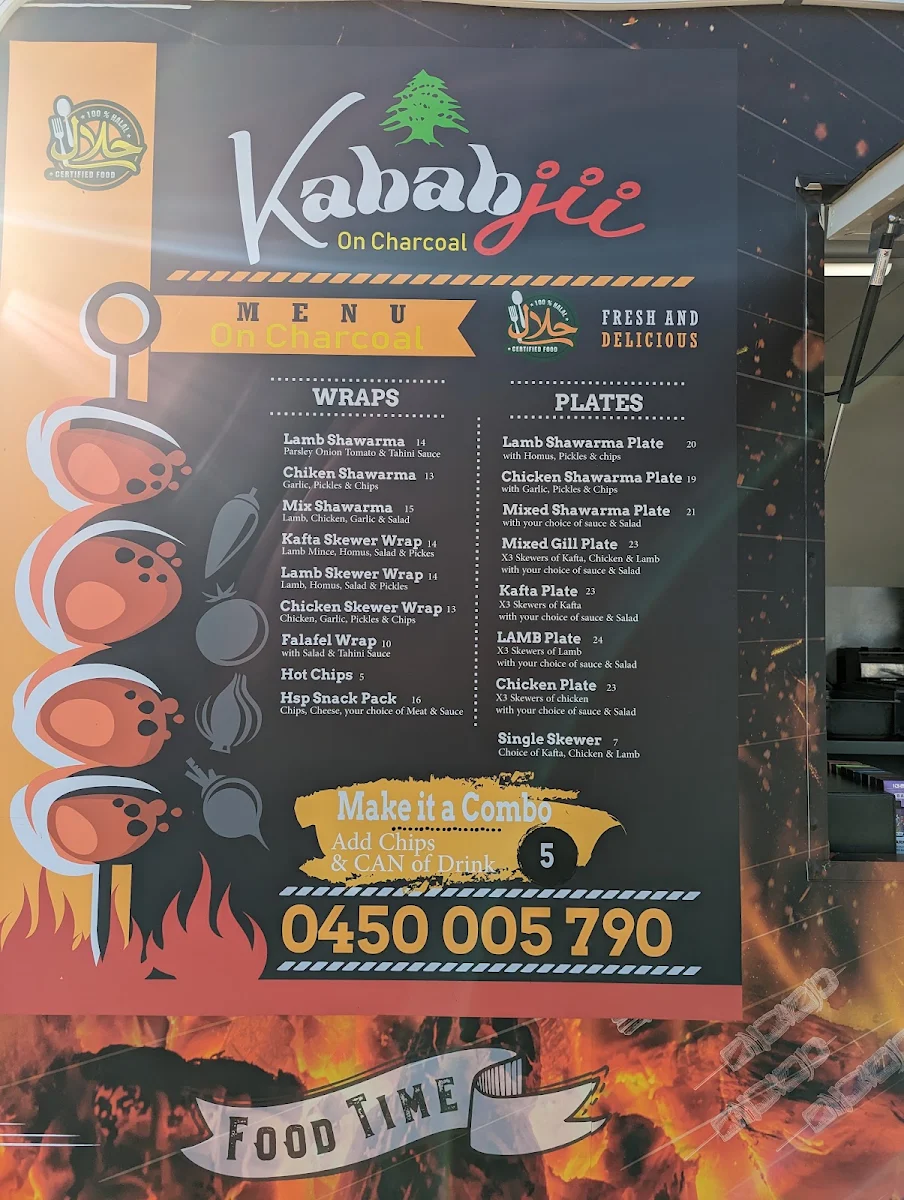 Menu, Al Kababjii