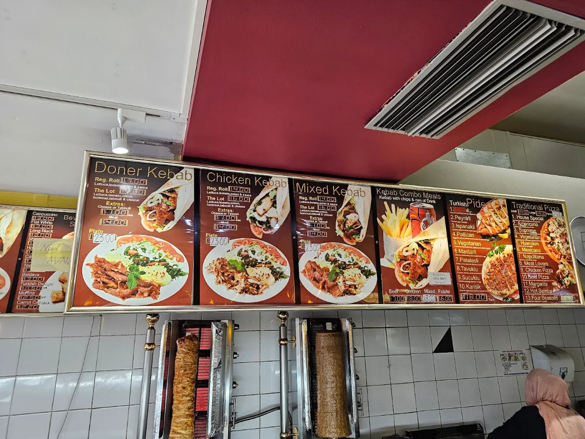 Menu, Kismet Kebab&Pizza