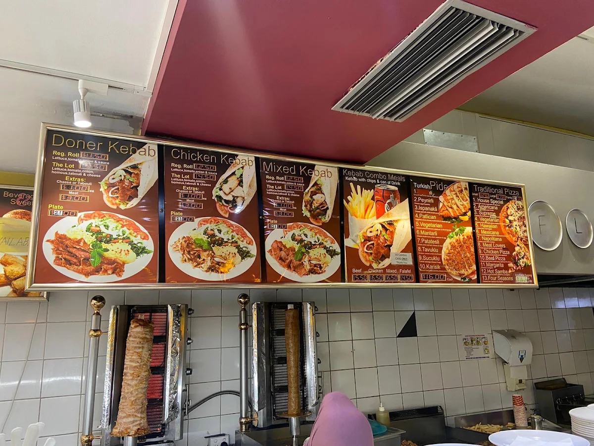 Menu, Kismet Kebab&Pizza