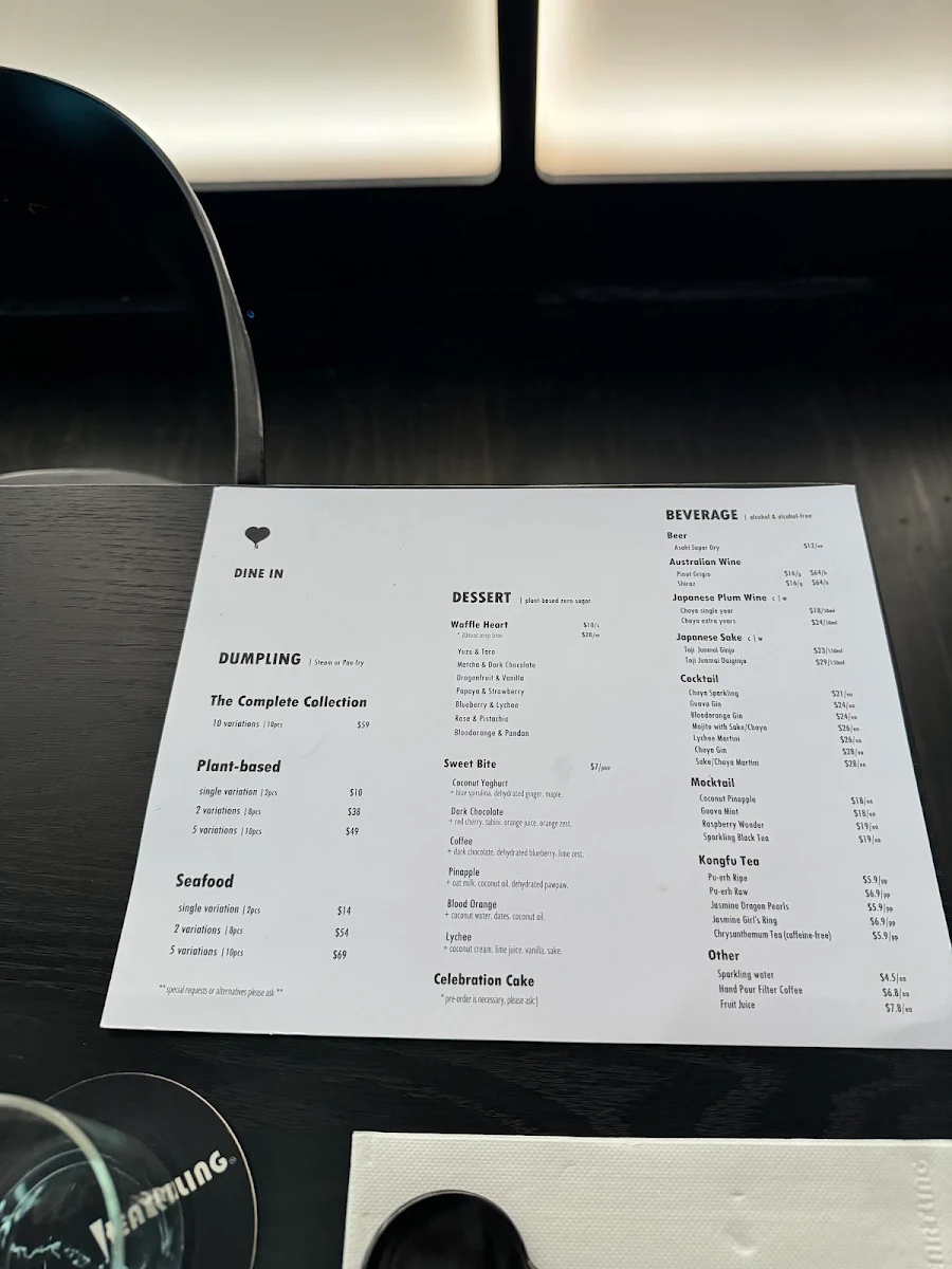 Menu, HEARTLING