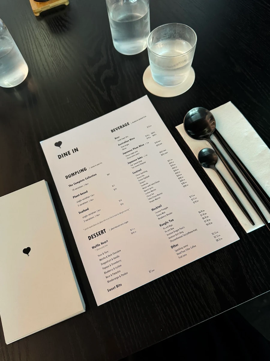 Menu, HEARTLING