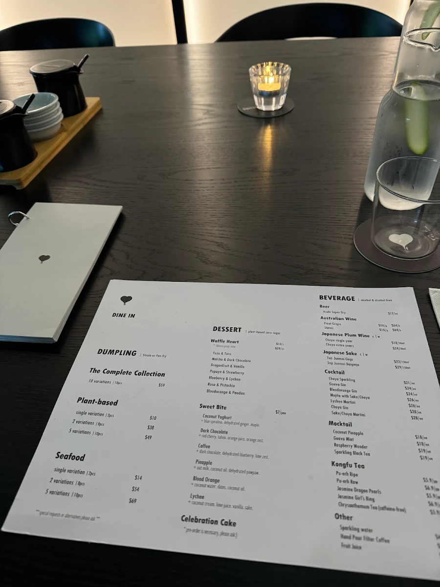 Menu, HEARTLING