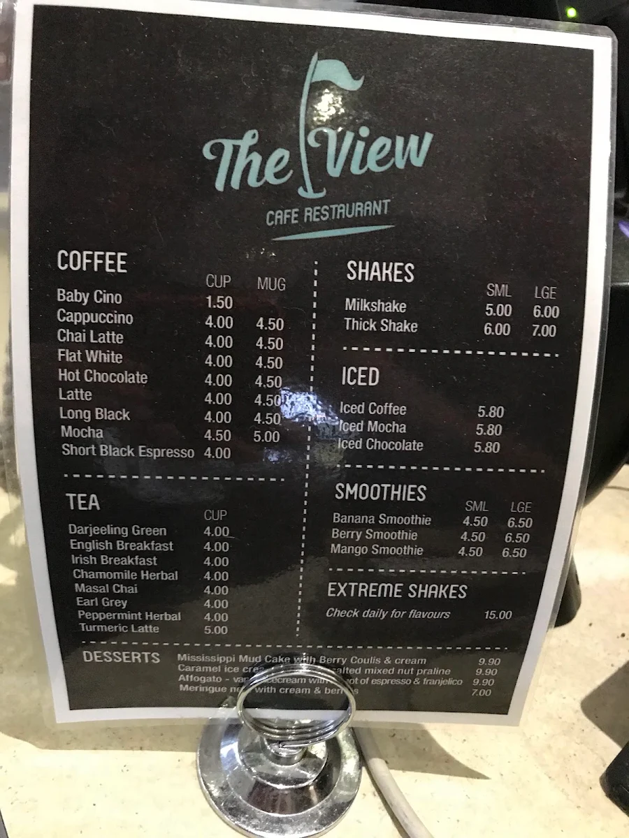 Menu, Happy souls at The View